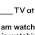 Present Continuous Grammar Test