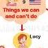 Things We Can And Can T Do Grade 4 HELLY ENGLISH