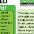 ED Pronunciation In English How To Pronounce ED Endings