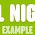 Example All Night Lyrics