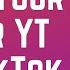 How To Link Your Instagram Or YouTube On TikTok