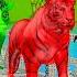 Paint Animals Chicken Lion Dog Cow Hippo Fox Tiger Fountain Crossing Cartoon Animal Game