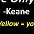 Keane Somewhere Only We Know Duet Karaoke Version Cover Full Version