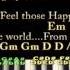 Happy Feelings MAZE Piano Lesson Chord Chart With Chords Lyrics Arpeggios