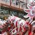 Dragon Dance In Downtown Yuen Long Hong Kong
