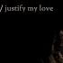 Justify My Love Charles Webster Midnight Remix