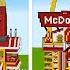 Minecraft TNT MCDONALDS HOUSE BUILD CHALLENGE NOOB Vs PRO Vs HACKER Vs GOD Animation