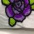 Beaded Purple Rose Embroidery Shorts Satisfying Embroidery Beadwork Craft Diy