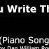 Songwriters Backing Track Piano Song 1