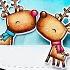 Crafty With Caly Reverse Confetti Double Slider Deer Kisses