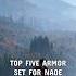 Top Five NAOE Armor Sets Ranked By Drip And Style