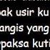 Iwan Fals Rindu Tebal Lirik