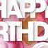 Pink And Gold Birthday Theme With Balloons And Confetti Background Video Loops HD 3 Hours