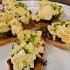 French Onion Egg Crostinis