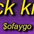 OFaygo Knock Knock Lyrics She Like Faygo You Getting Bigger TikTok Remix Version