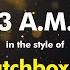 Matchbox 20 3 AM Karaoke Version From Zoom Karaoke