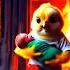 Yellow Chick Baby Rescue In Fire