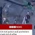Riot Police And Protesters Clash After Los Angeles Immigration Raids US BBCNews